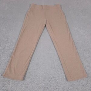 Duluth Pants Womens Lx29 Tan NoGA Naturale Cotton Slim Leg Elastic Waist Stretch